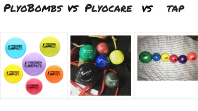 PlyoBombs vs Plyocare Balls vs TAP Extreme Duty Balls Comparison